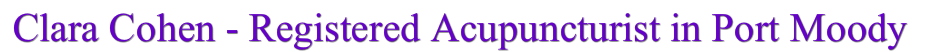 Acupuncture Port Moody | Coquitlam Acupuncture | Acupuncturist